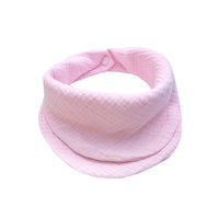 Infant Cotton Double Bibs; Light Pink