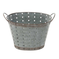 Metal Oval Bucket - Multiple Sizes