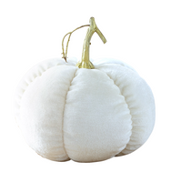 Plush Pumpkins, Ivory - Multiple Sizes
