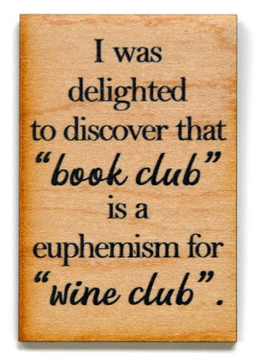 Magnet - Book Club Wine Club
