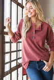 Top with Front Button Detailing; Small - 3XL